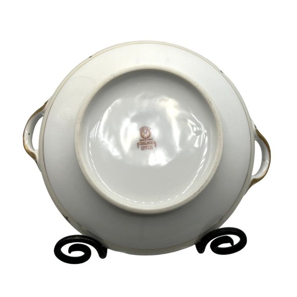 Noritake Chelsea Pattern 71432 Serving Bowl Roses Flowers Leaves Gold Details Ge - Picture 2 of 8